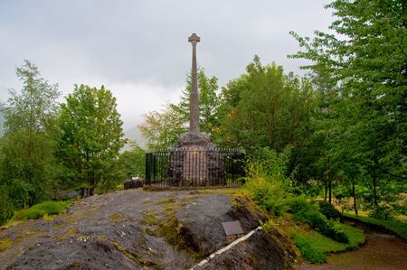 Massacre Of Glencoe MacDonald Monument, Glencoe Villageの写真素材