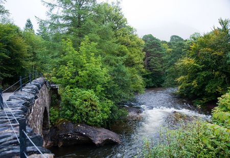 River coe in the highlands of Scotlandの写真素材