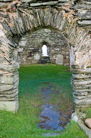 Kilnave parish church, Islay Scotlandの写真素材