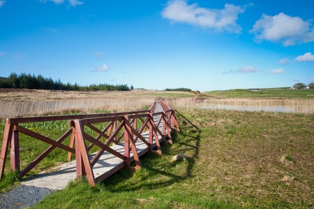 Finlaggan bridgeの写真素材