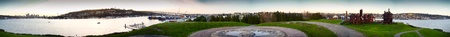 Panoramic image of Gasworks Park and Lake Unionの写真素材