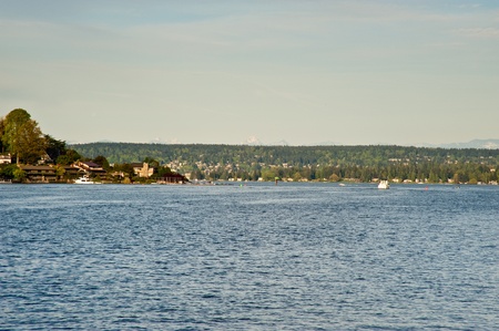 View of Union Bay, Seattleの写真素材