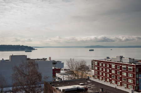 Puget Sound seen from Belltown Seattle, WA