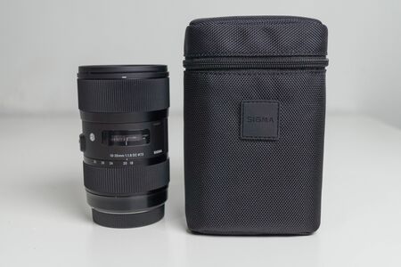 Sigma 18-35 1.8 Lens close upのeditorial素材