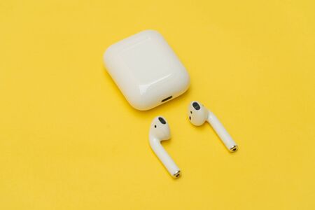 AirPods Wireless Headphones by Appleのeditorial素材