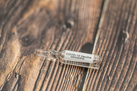 COVID 19 Coronavirus Vaccine and syringe injection It use for prevention, immunization and treatment...