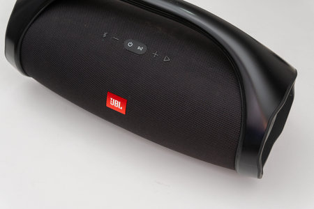 Bogota Colombia October 2023, JBL Boombox speaker, the most powerful speaker, excellent audio...