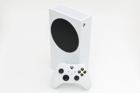Xbox Series S, white video game console, manufactured by Microsoft, Next generation