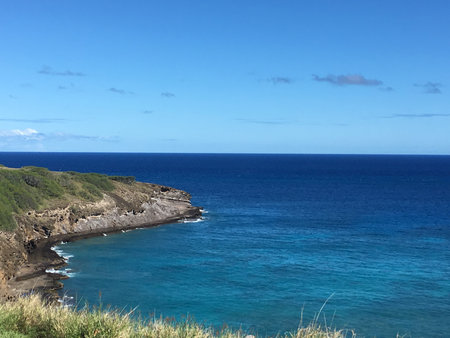 Hawaii Haunauma Bay Landscape View 5の写真素材