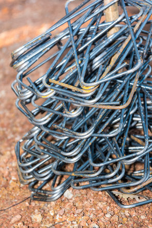 Bend steel rodの写真素材