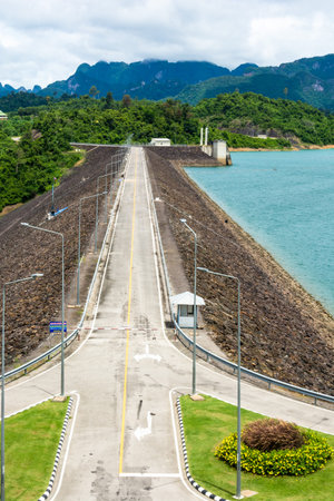 Roadside barrageの写真素材