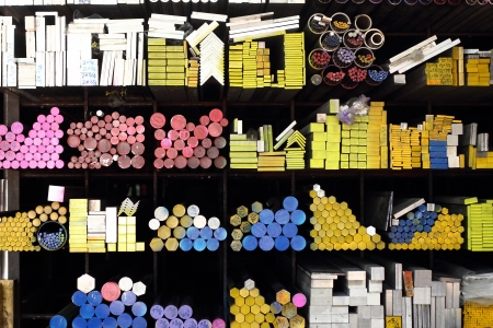 Various kinds of metal, brass,zinc,copper etc の写真素材