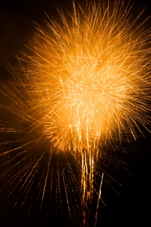colorful fireworks against night background for new year celebrationの写真素材