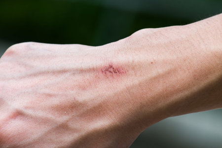 small wound on hand - almost healed