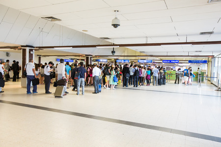 MALDIVES, MALE - AUGUST 16, 2015: Ibrahim Nasir International Airport, also known as MalÃ© International Airport, is the main international airport in the Maldives.のeditorial素材