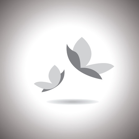 butterfly iconのイラスト素材