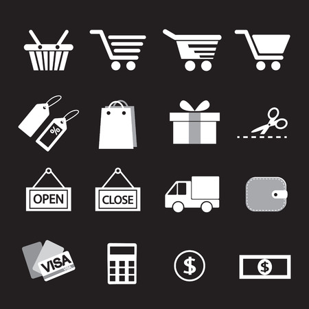 Shopping Icon Set.のイラスト素材