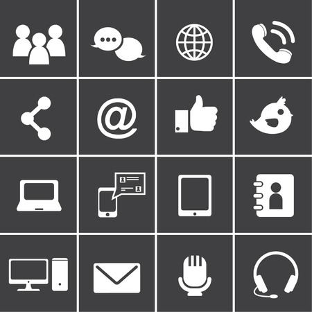 Communication Iconsのイラスト素材