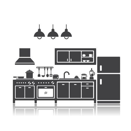 illustration of kitchenのイラスト素材