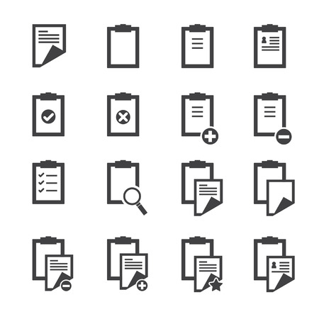 Clipboard iconsのイラスト素材