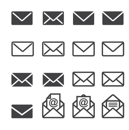 mail icon setのイラスト素材