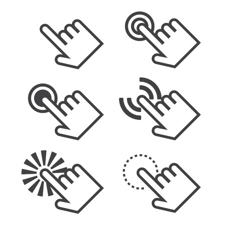 click iconのイラスト素材
