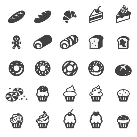 Bakery icon setのイラスト素材