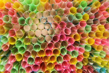 Colorful Strawの写真素材