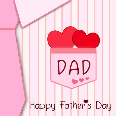 Happy father day greeting card.I love daddy.の写真素材