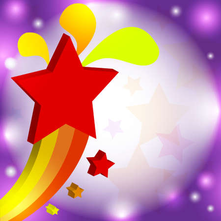 Vector illustration colorful starのイラスト素材