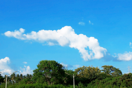 Blue skyの写真素材