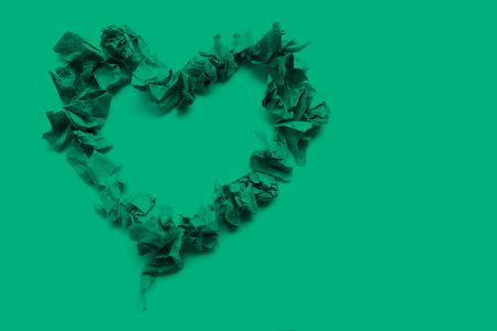 Heart : Created by paperの写真素材