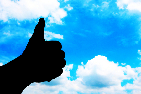Hand : Good sign conceptの写真素材