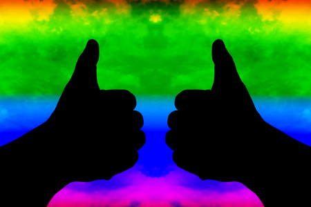 Hands : Good sign conceptの写真素材