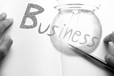 Business - Digital background, Write concept, Businessman conceptの写真素材