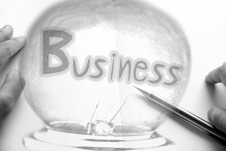 Business - Digital background, Write concept, Businessman conceptの写真素材