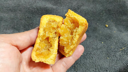 Pineapple Pastry for Coffee Breakの写真素材