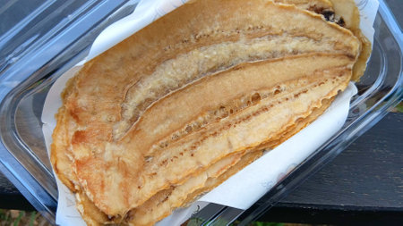 Dried Banana Stick for Picnicの写真素材