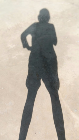 Blurred Human Shadow on The Floor
