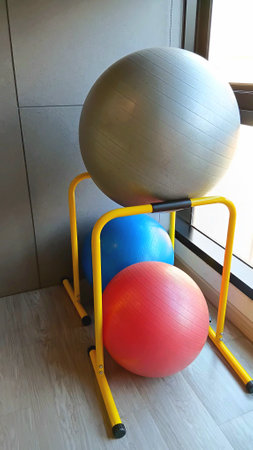 Fit Balls at The Gymの写真素材