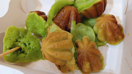 Pandan Pancakes at The Food Courtの写真素材
