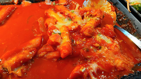 Tokbokki Recipe at The Restaurantの写真素材