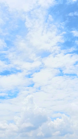 Blurred Beautiful Sky View for Designing Backgroundの写真素材