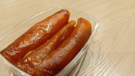 Dried Mango Sheet for Eating after Mealの写真素材