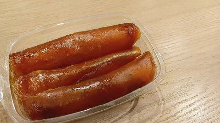 Dried Mango Sheet for Eating after Mealの写真素材