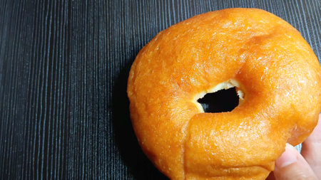 Doughnut Recipe for Eating with Drinksの写真素材