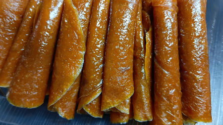 Dried Mango Sheet for Eating after Mealの写真素材