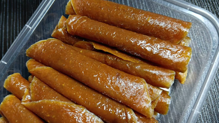 Dried Mango Sheet for Eating after Mealの写真素材