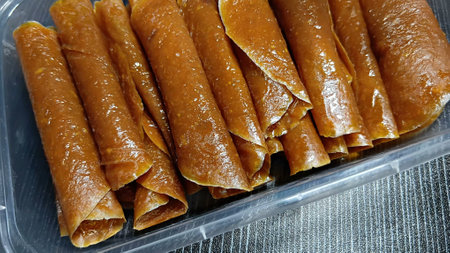 Dried Mango Sheet for Eating after Mealの写真素材