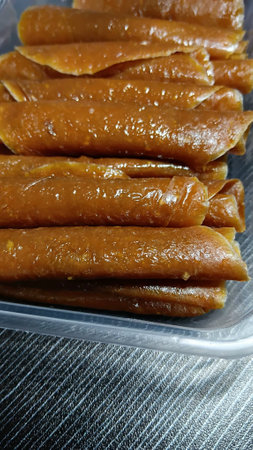 Dried Mango Sheet for Eating after Mealの写真素材